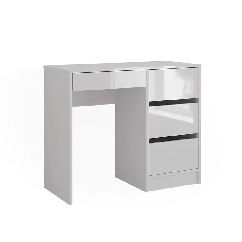Speciální Cena Stůl Sherry Bílá vysoký lesk 90 x 40 cm se zásuvkami Vicco