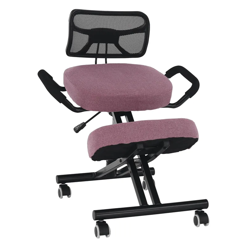 Výhodná Nabídka Ergonomická klekačka, růžová/černá, RUFUS R2, rozbalené zboží