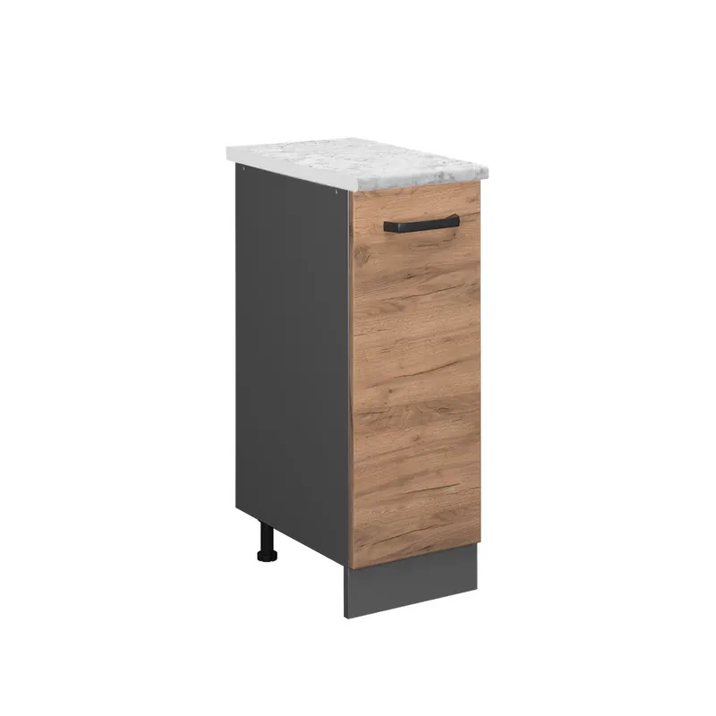 Pouze Dnes Lékárničková skříňka R-Line Zlatý mocný dub 30 cm PD Mramor Vicco