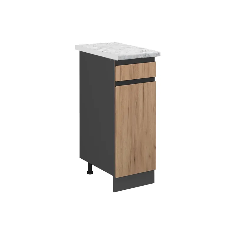 Spodní skříňka kuchyňské linky R-Line Zlatý mocný dub 30 cm PD Mramor Vicco Nejlepší Volba