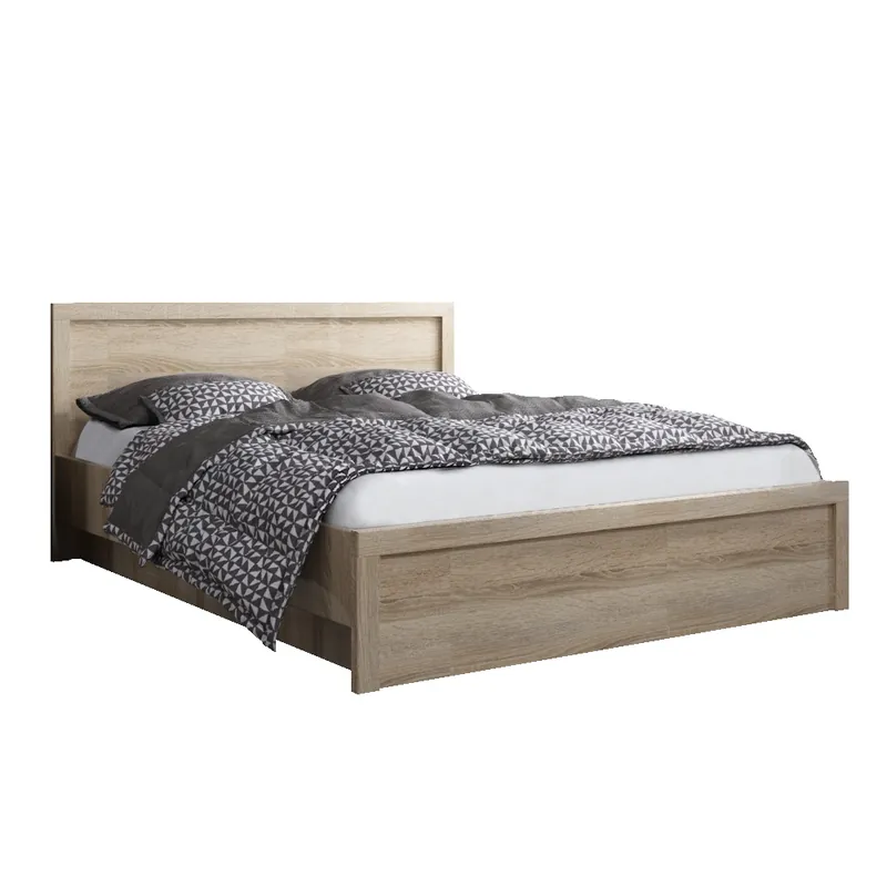 Postel s úložným prostorem, 140x200, dub sonoma, JESI NEW Horká Nabídka