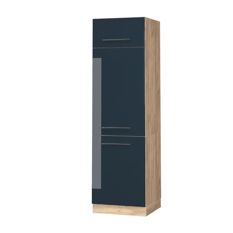 Skříňka na lednici Fame-Line Tmavě modrá s vysokým leskem 60 cm Vicco Top Prodej