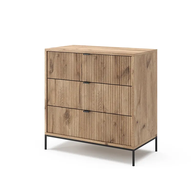 Komoda Eliza Dub Viking 42 x 81.2 cm se 3 zásuvkami Vicco Nakupujte Hned