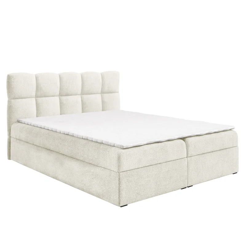 Doprava Zdarma Boxspringová postel, 160x200, smetanová, NEGRY