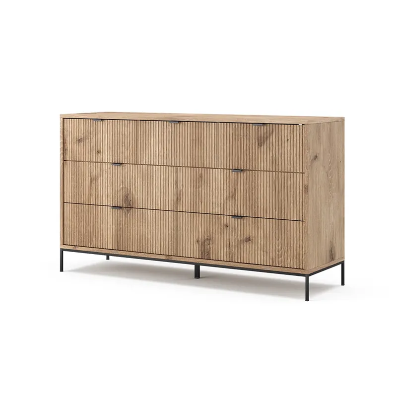 Jen Po Omezenou Doba Příborník Eliza Dub Viking 42 x 81 cm se 7 zásuvkami Vicco