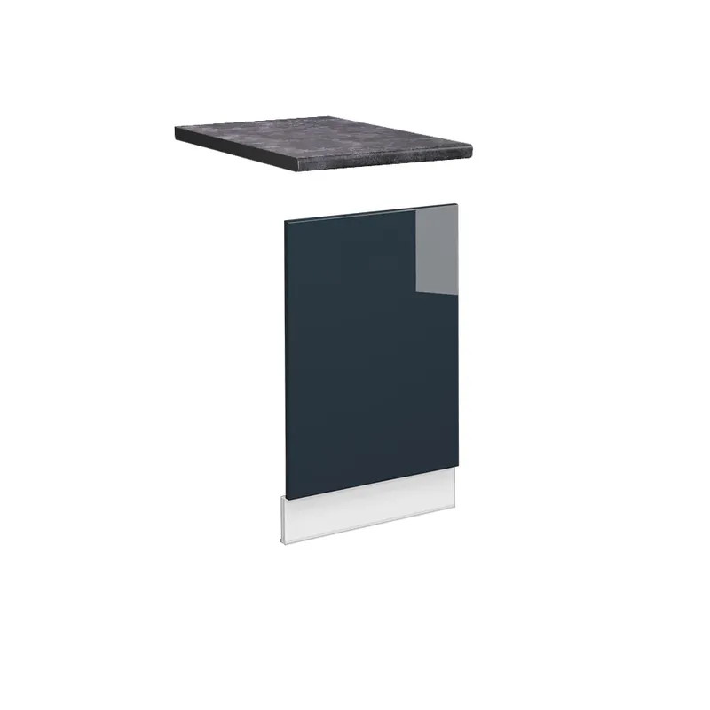 Výprodej Přední panel Fame-Line Tmavě modrá s vysokým leskem 45 cm , PD Antracit Vicco