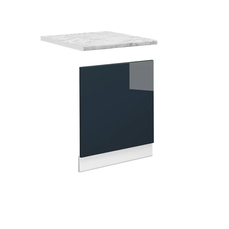 Přední panel Fame-Line Tmavě modrá s vysokým leskem 60 cm , PD Mramor Vicco Sleva