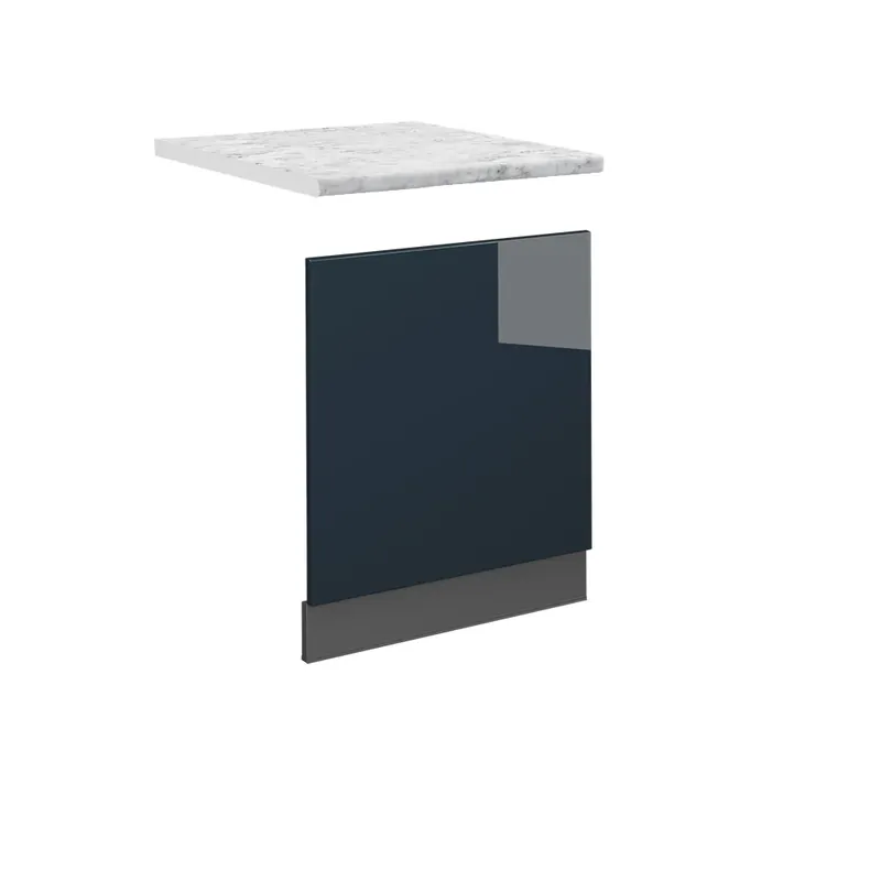 Přední panel Fame-Line Tmavě modrá s vysokým leskem 60 cm , PD Mramor Vicco Výhodná Nabídka