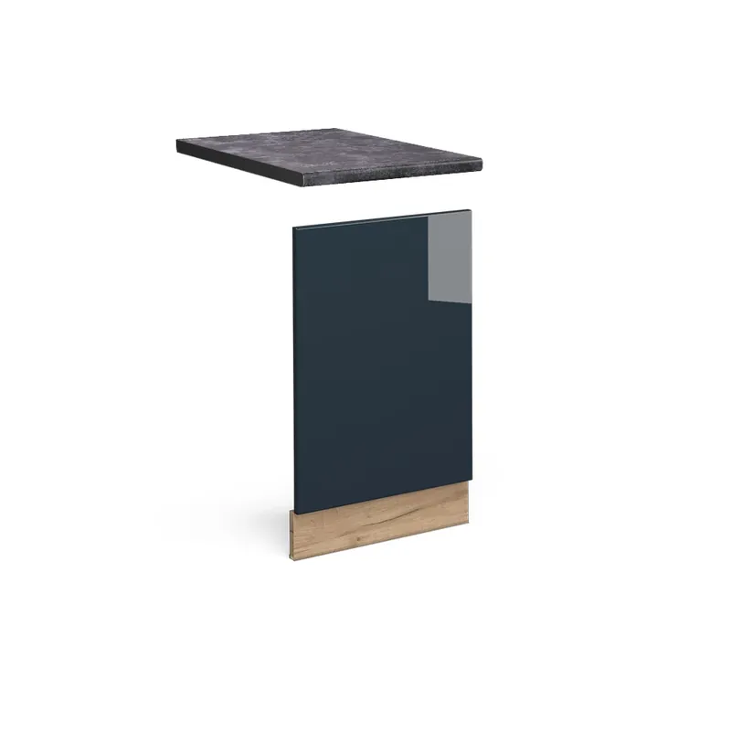 Originální Přední panel Fame-Line Tmavě modrá s vysokým leskem 45 cm , PD Antracit Vicco
