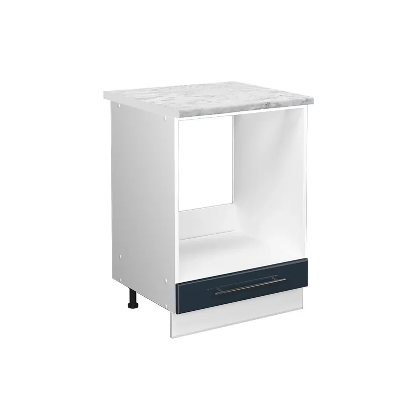 Pouze Dnes Skříňka na vestavěnou troubu Fame-Line Tmavě modrá s vysokým leskem 60 cm , PD Mramor Vicco