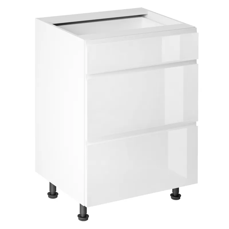 Top Prodej Spodní skříňka, bílá/bílá extra vysoký lesk HG, AURORA D60S3