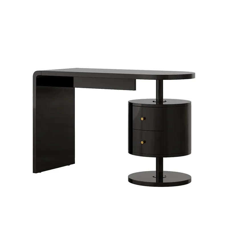 Finální Výprodej Stůl Lara Černý vysoký lesk 120 x 50 cm se 2 ovladači Vicco