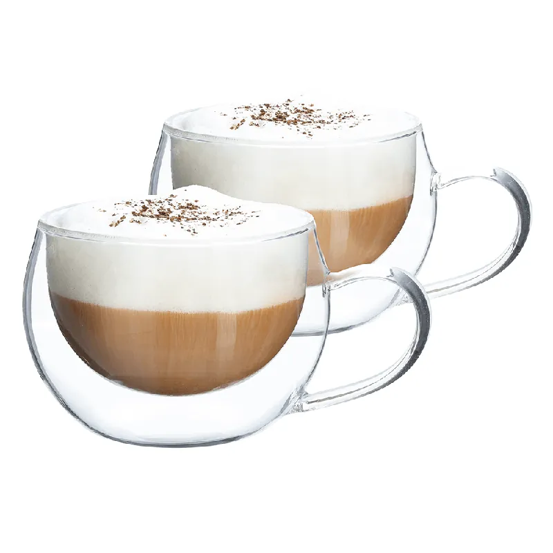 Termo sklenice, set 2 ks, šálek na cappuccino, 280 ml, HOTCOOL TYP 1 R2, rozbalené zboží Sezónní Sleva