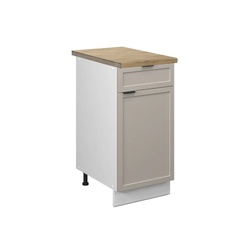 Víkendová Akce Spodní skříňka kuchyňské linky Fame-Line GreyBeige 40 cm , PD Dub Vicco