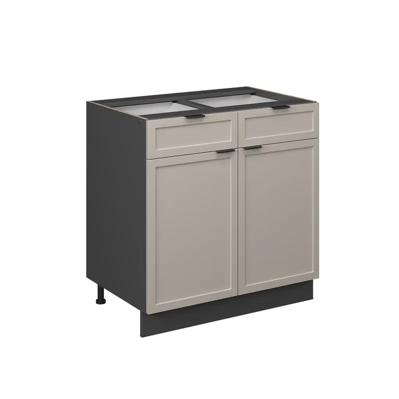 Spodní skříňka kuchyňské linky Fame-Line GreyBeige 80 cm bez pracovní desky Vicco Must-Have