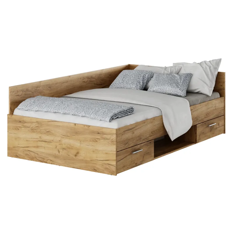 Postel, 120x200, dub artisan, BOAT Top Prodej