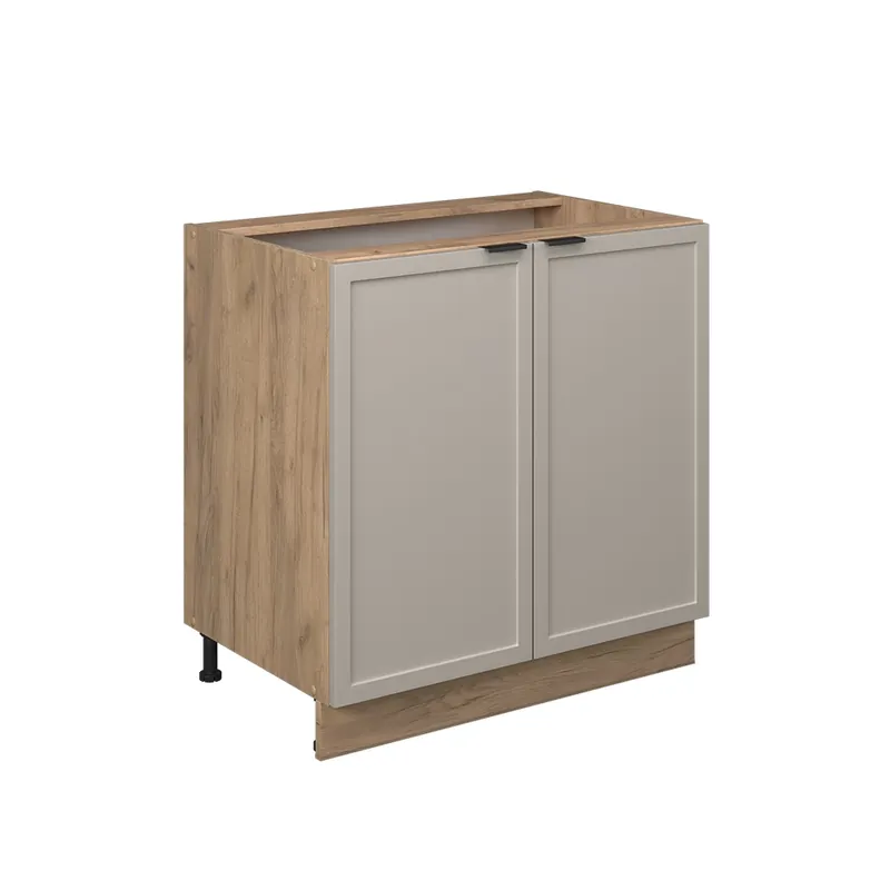 Finální Výprodej Spodní skříňka kuchyňské linky Fame-Line GreyBeige 80 cm s policí, bez pracovní desky Vicco