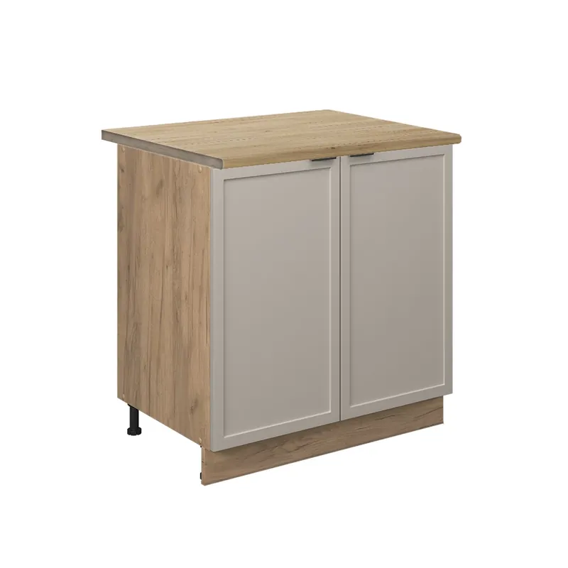 Výhodná Nabídka Spodní skříňka kuchyňské linky Fame-Line GreyBeige 80 cm s policí, PD Dub Vicco