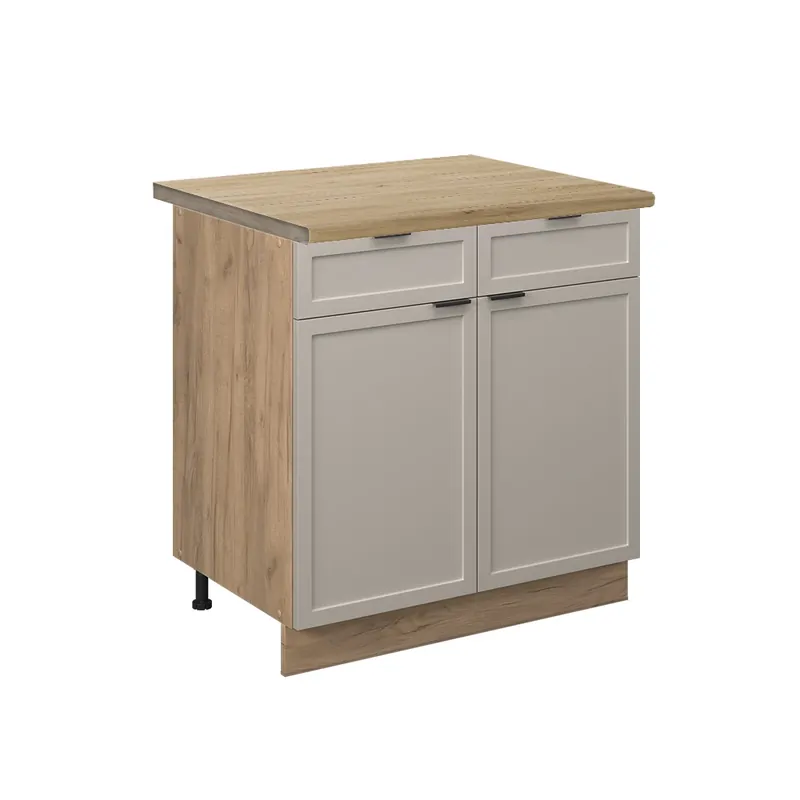 Spodní skříňka kuchyňské linky Fame-Line GreyBeige 80 cm , PD Dub Vicco Bezpečná Platba