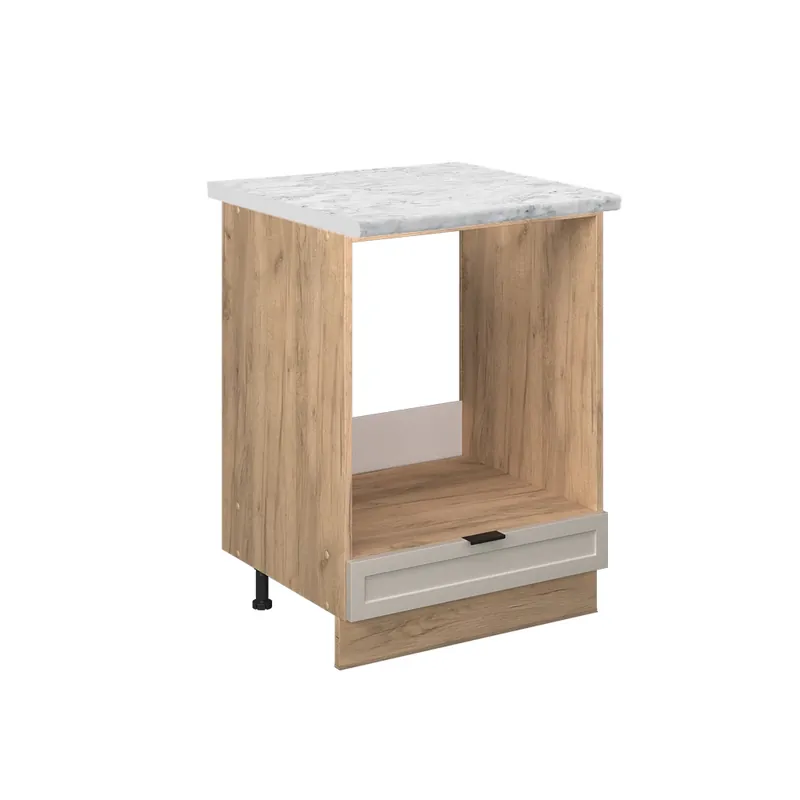 Skříňka na vestavěnou troubu Fame-Line GreyBeige 60 cm , PD Mramor Vicco Jen Po Omezenou Doba