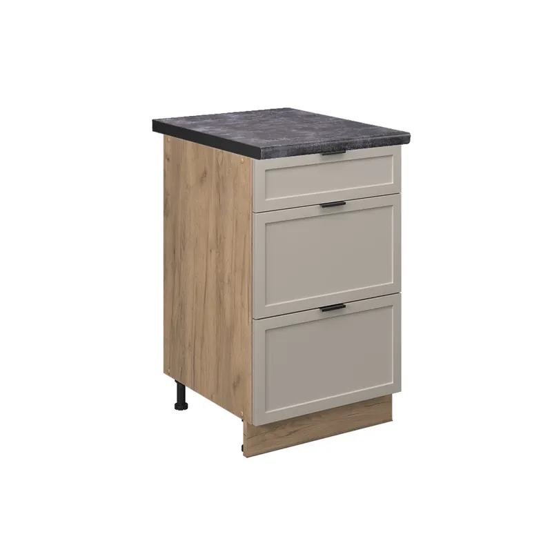 Spodní skříňka kuchyňské linky Fame-Line GreyBeige 50 cm , PD Antracit Vicco Speciální Cena