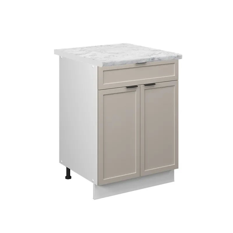 Nízká Cena Spodní skříňka kuchyňské linky Fame-Line GreyBeige 60 cm se zásuvkou, PD Mramor Vicco