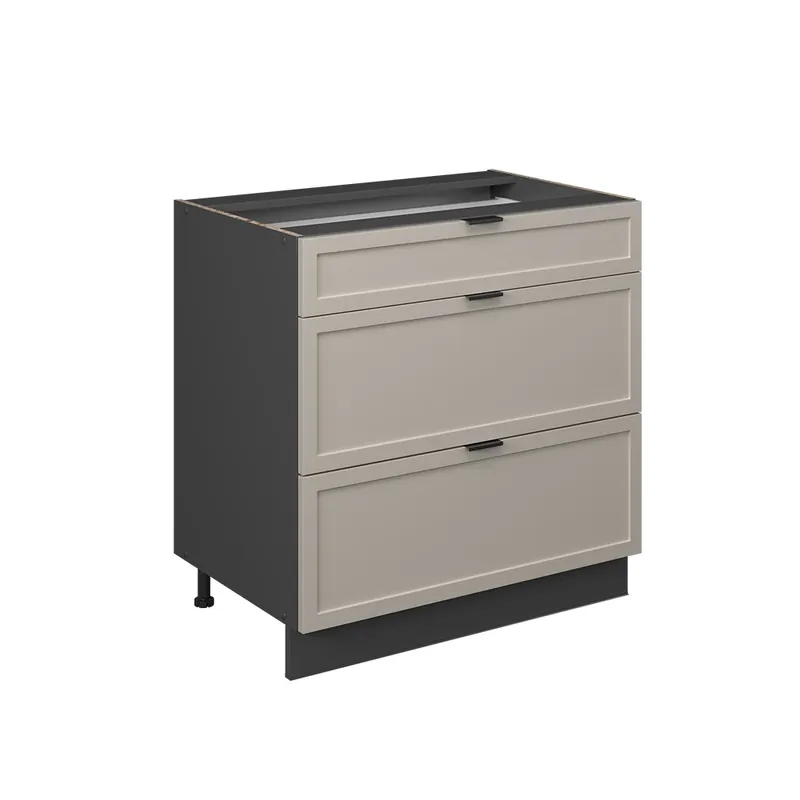 Kup Teď Spodní skříňka kuchyňské linky Fame-Line GreyBeige 80 cm se 3 zásuvkami, bez pracovní desky Vicco