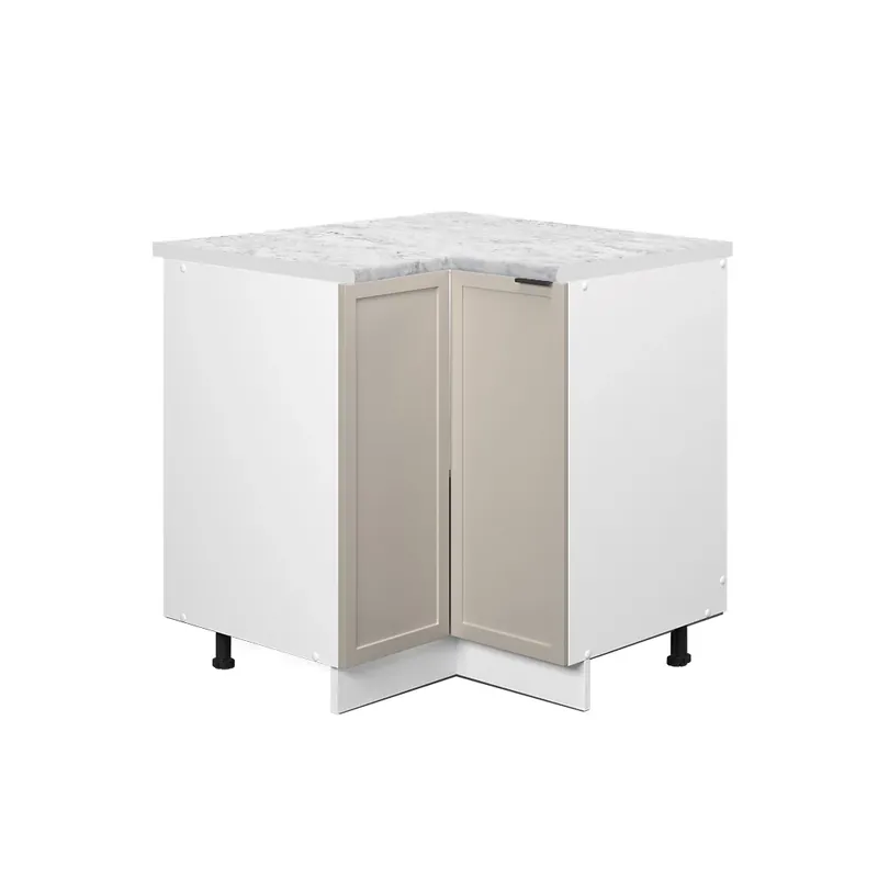 Výprodej Rohová skříňka Fame-Line GreyBeige 80.5 cm , PD Mramor Vicco