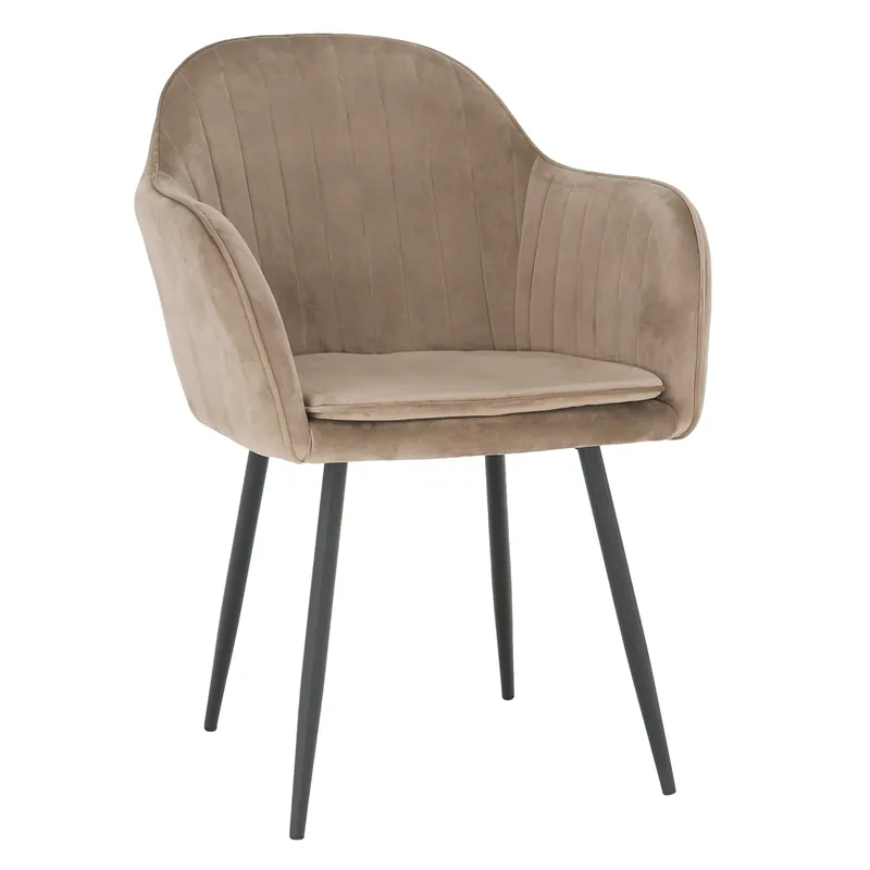 Designové křeslo, šedohnědá Taupe Velvet látka, ZIRKON P3, poškozené zboží Víkendová Akce