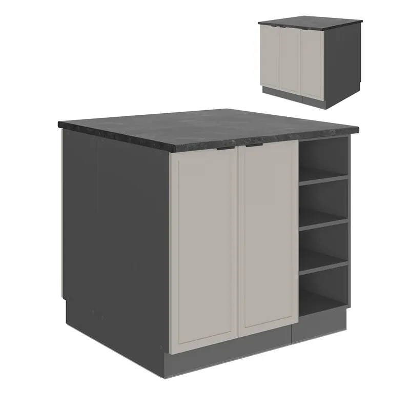 Nízká Cena Kuchyňský ostrov Fame-Line GreyBeige 90 cm bez pracovní desky Vicco