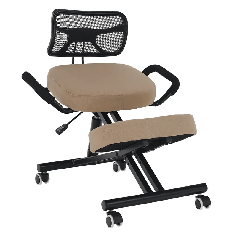 Ergonomická klekačka, béžová/černá, RUFUS P1, poškozené zboží Nejprodávanější