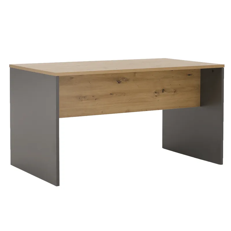 Super Cena Písací stôl, grafit/dub artisan, RIOMA NEW TYP 16 P2, poškozené zboží