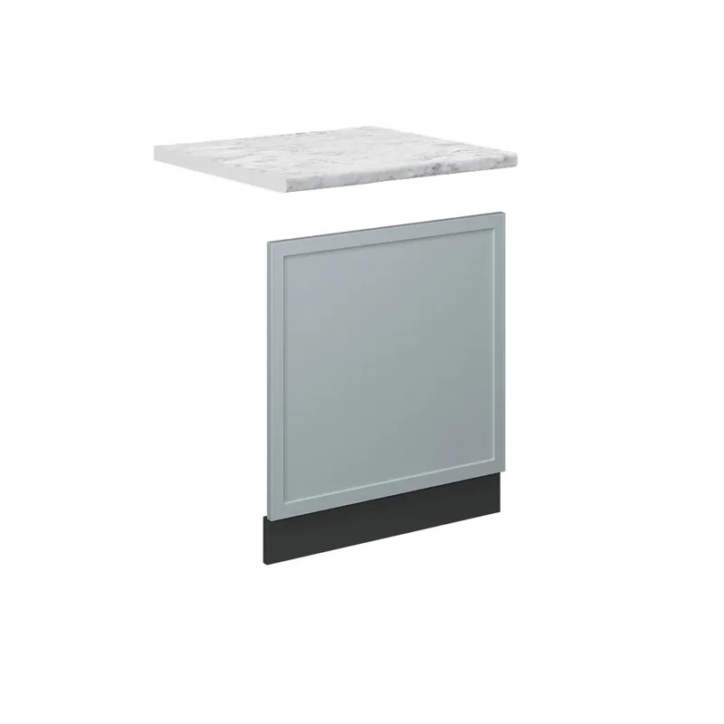 Časově Omezené Přední panel Fame-Line Světle modrošedá 60 cm , PD Mramor Vicco