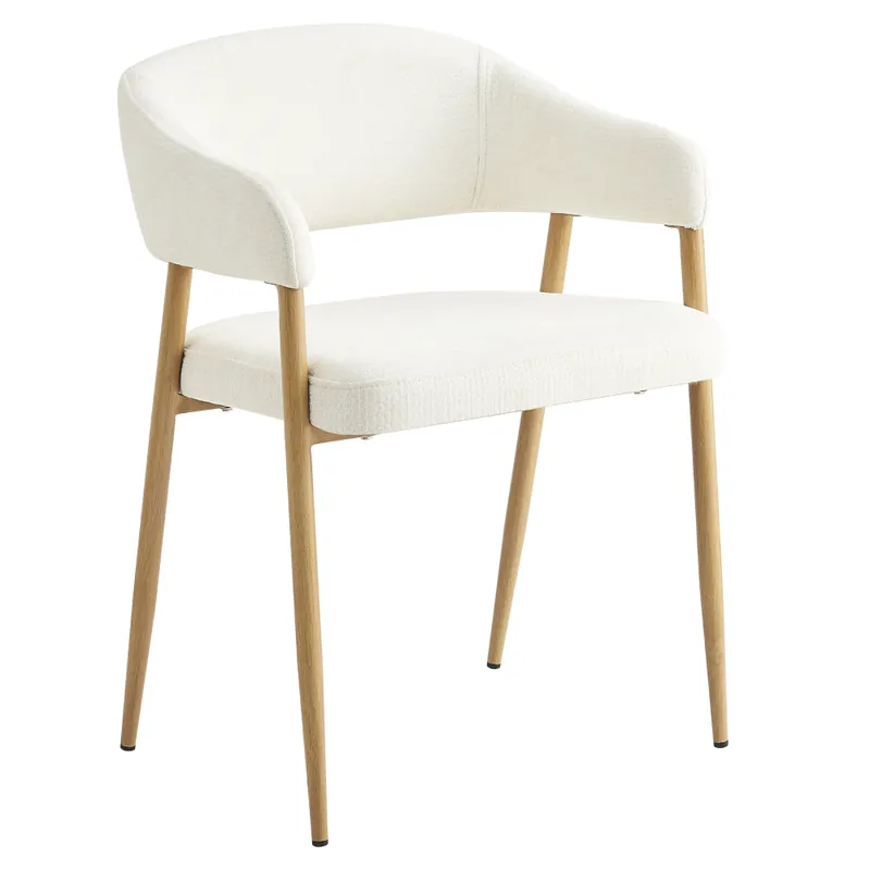 Horká Nabídka Designové jídelní křeslo, krémová/buk, NIZAR TYP 1