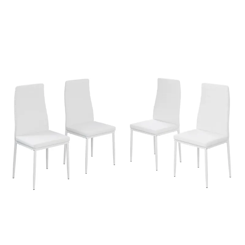 Židle do jídelny Grand Bílá 42.5 x 48 cm Sada 4 kusů Vicco Akční Cena
