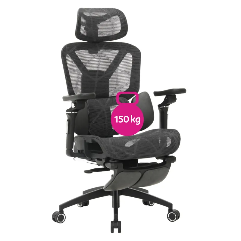 Nejprodávanější Kancelářské křeslo, tmavě šedá/černá, nosnost 150 kg, VILMER