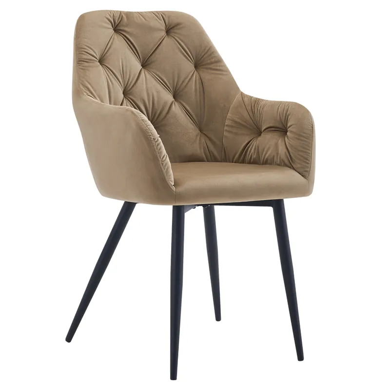 Cenová Bomba Designové křeslo, béžová Velvet látka, VERIO NEW