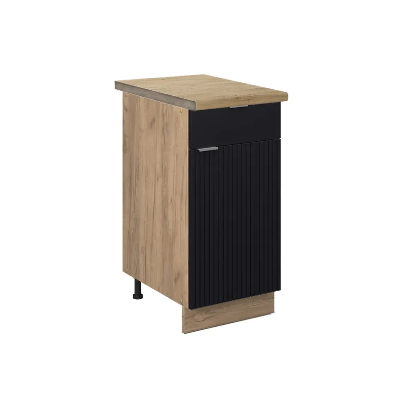 Spodní skříňka kuchyňské linky Fame-Line Černý pruhovaný 40 cm , PD Dub Vicco Nová Kolekce