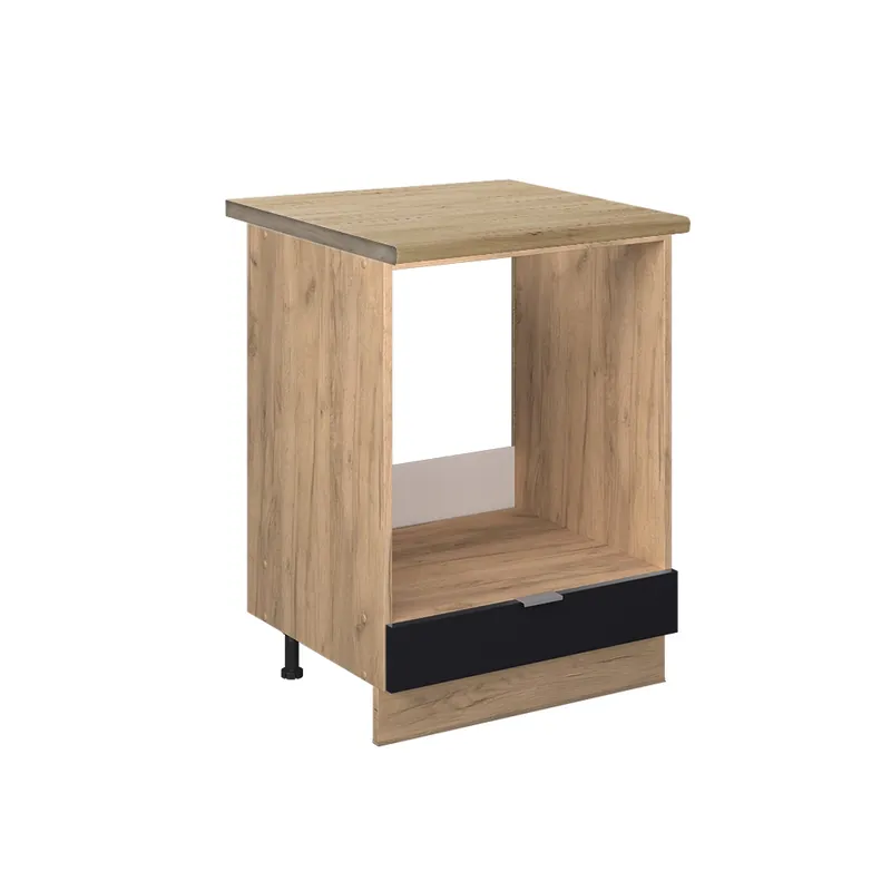 Skříňka na vestavěnou troubu Fame-Line Černý pruhovaný 60 cm , PD Dub Vicco Sleva
