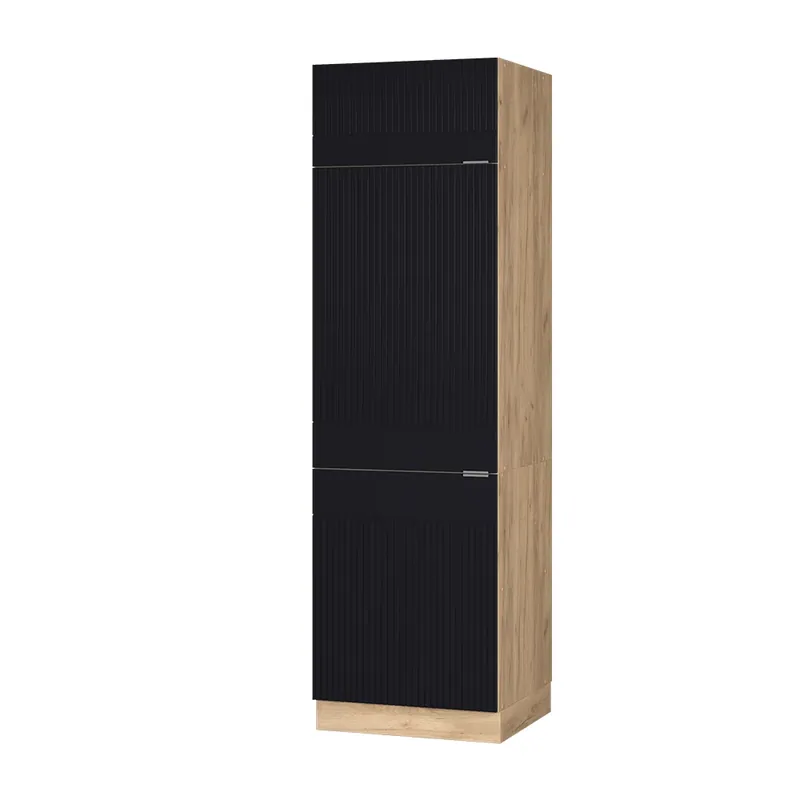 Skříňka na lednici Fame-Line Černý pruhovaný 60 cm Vicco Zlevněný