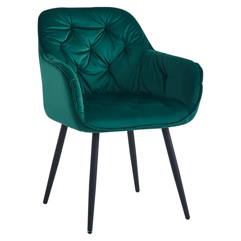 Originální Designové křeslo, zelená Velvet látka, FEDRIS NEW