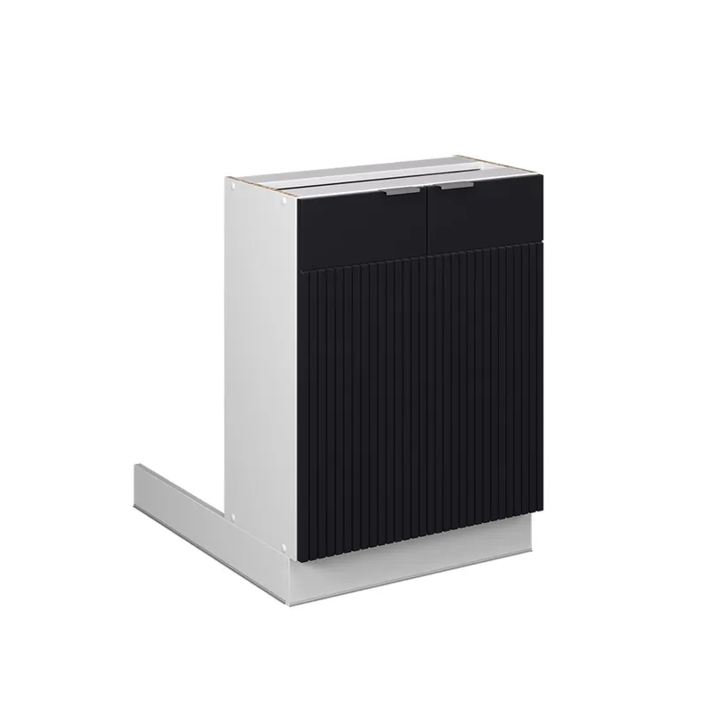 Koupit Online Kuchyňský ostrov Fame-Line Černý pruhovaný 60 cm bez pracovní desky Vicco