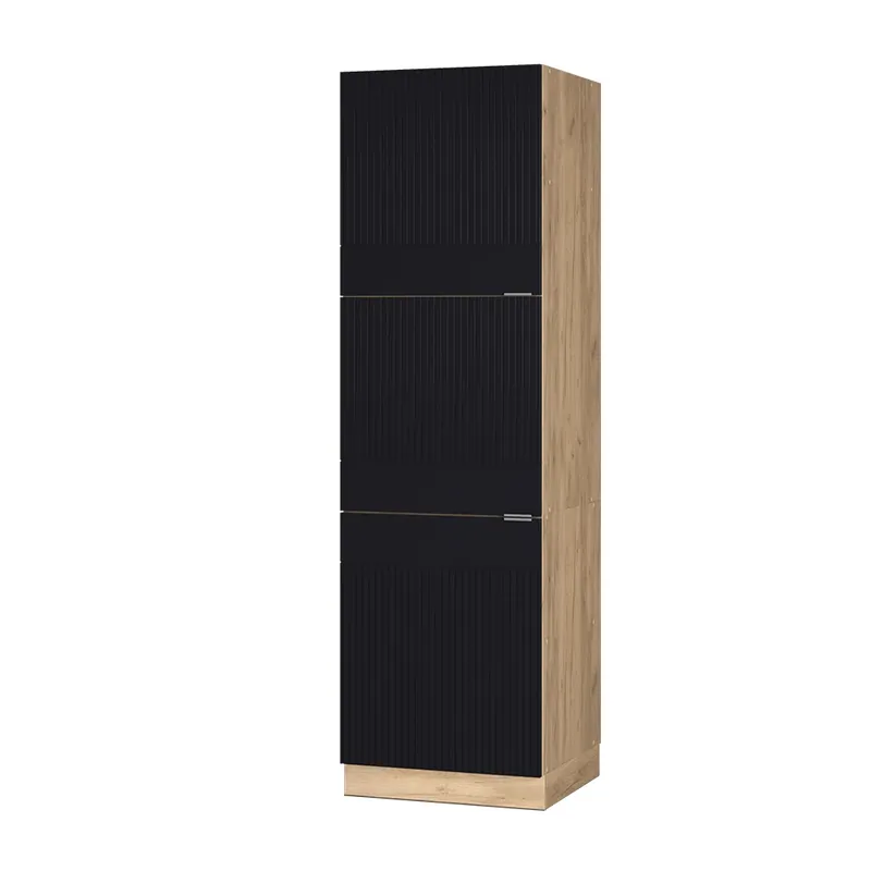 Skříňka na vestavěnou troubu Fame-Line Černý pruhovaný 60 cm Vicco Expresní Doručení
