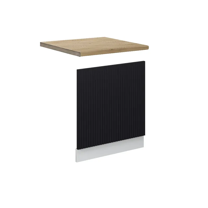 Nejlepší Volba Přední panel Fame-Line Černý pruhovaný 60 cm , PD Dub Vicco