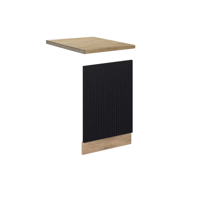 Přímo Od Výrobce Přední panel Fame-Line Černý pruhovaný 45 cm , PD Dub Vicco