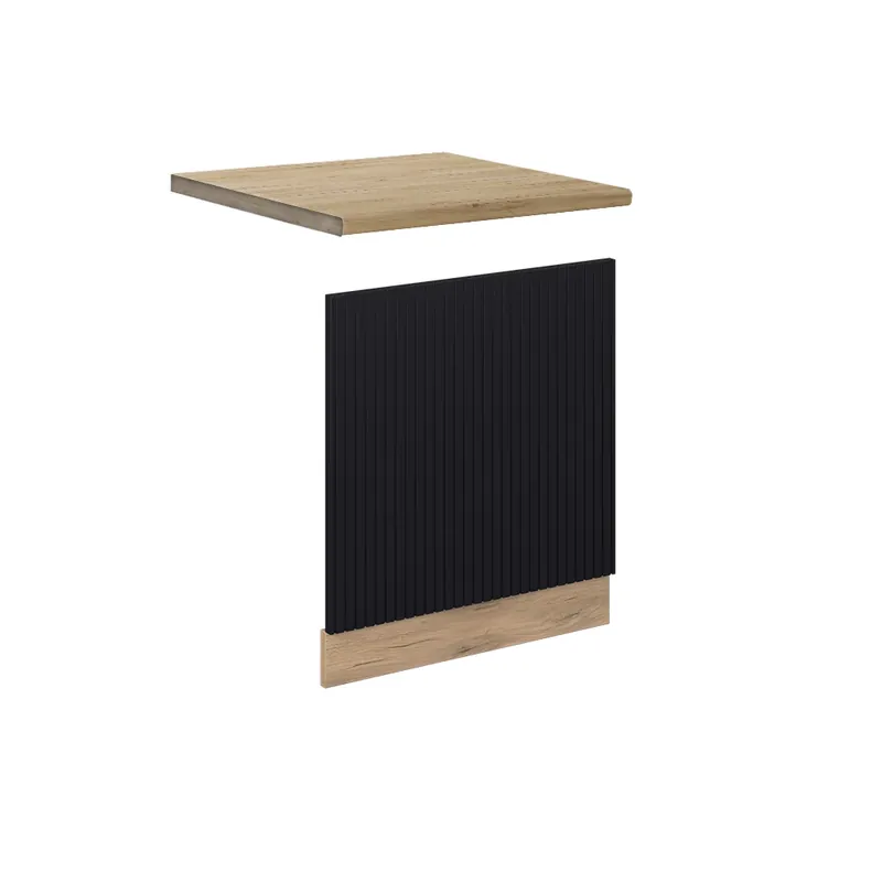 Aktuální Přední panel Fame-Line Černý pruhovaný 60 cm , PD Dub Vicco