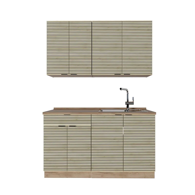 Jednotková kuchyně Fame-Line Dubový panel / dub Goldkraft 140 cm bez pracovní desky Vicco Nakupujte Hned