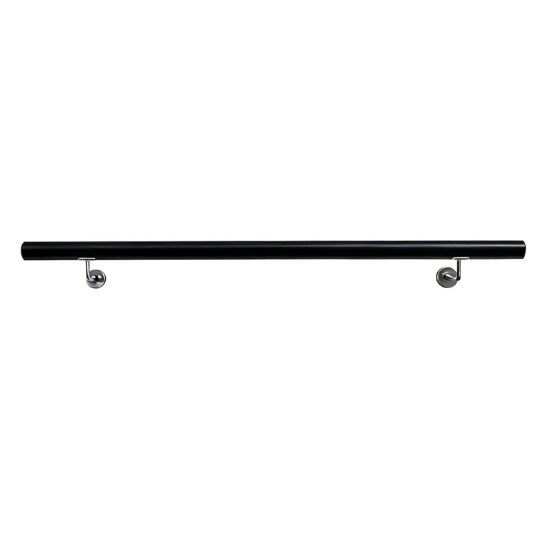 Madlo/zábradlí, masivní dřevo, černá, 100 cm, MANEL TYP 1 Výprodej
