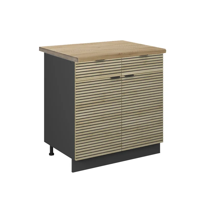 Spodní skříňka kuchyňské linky Fame-Line Dubový panel 80 cm , PD Dub Vicco Víkendová Akce