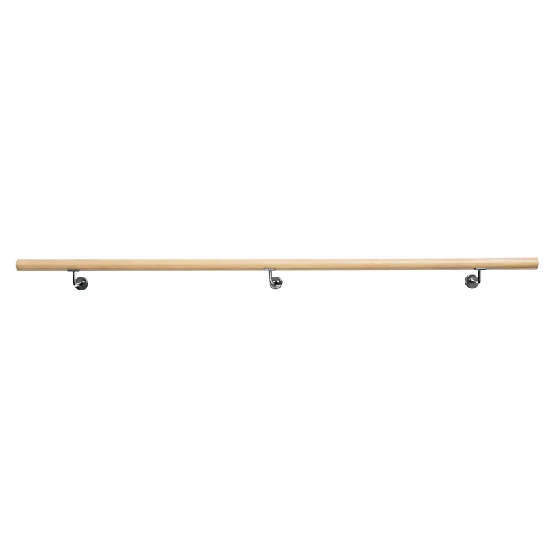 Tovární Cena Madlo/zábradlí, masivní dřevo, přírodní, 250 cm, MANEL TYP 4